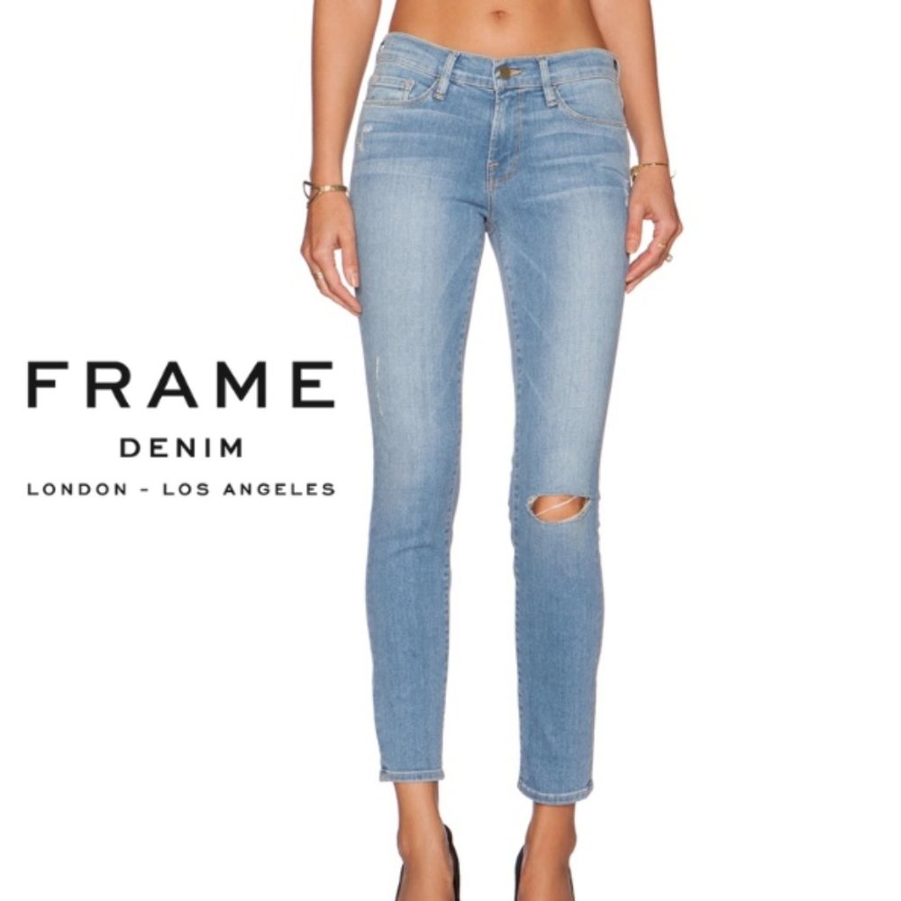 FRAME DENIM LE SKINNY DE JEANNE EVERGLADE JEANS